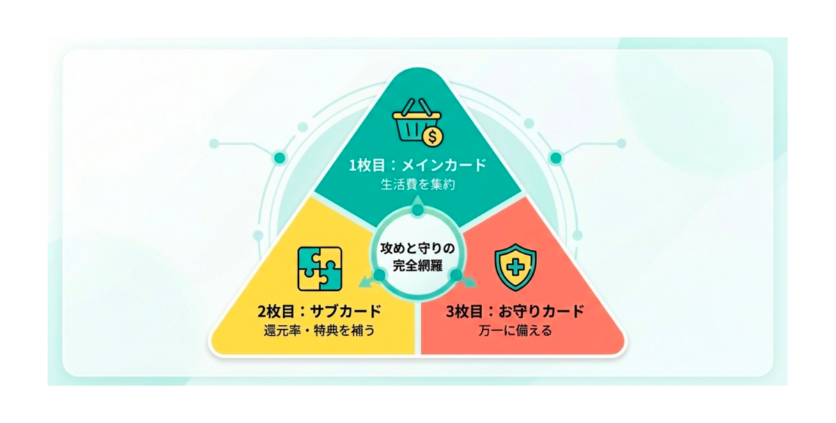 クレジットカードの枚数の黄金比