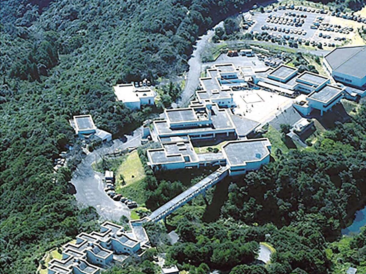 国立室戸青少年自然の家を上空から写した画像