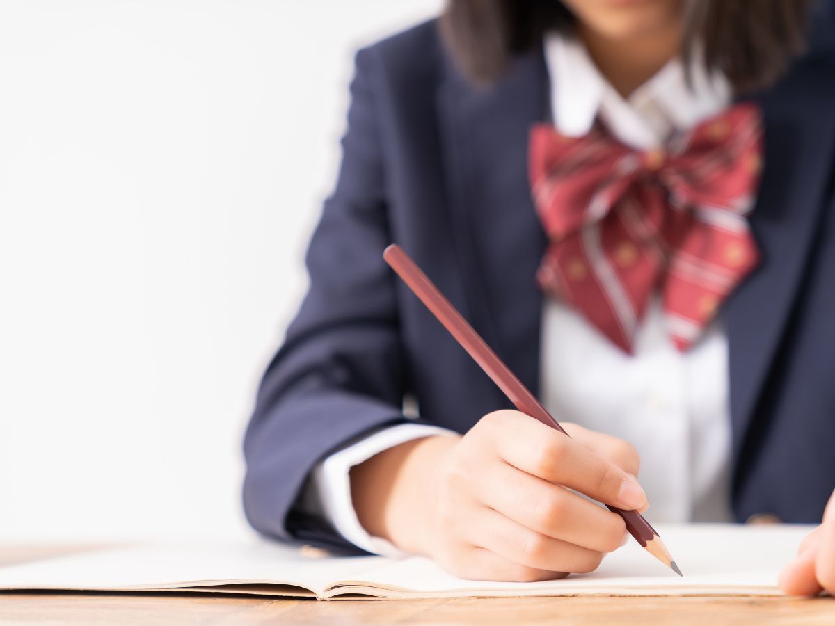 勉強している様子