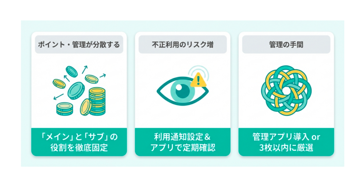 複数持ちのデメリット