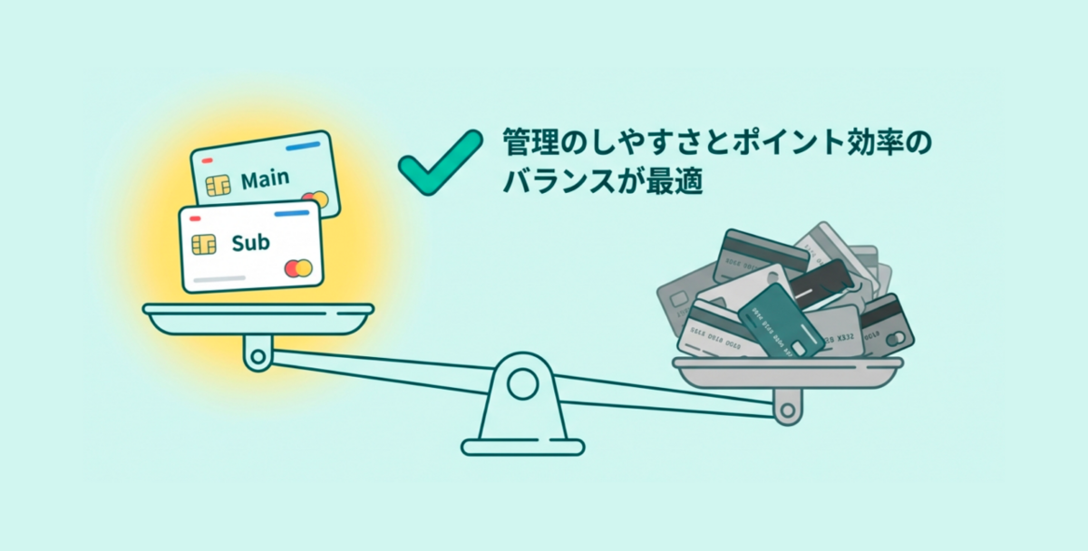 クレジットカードの理想枚数は2枚