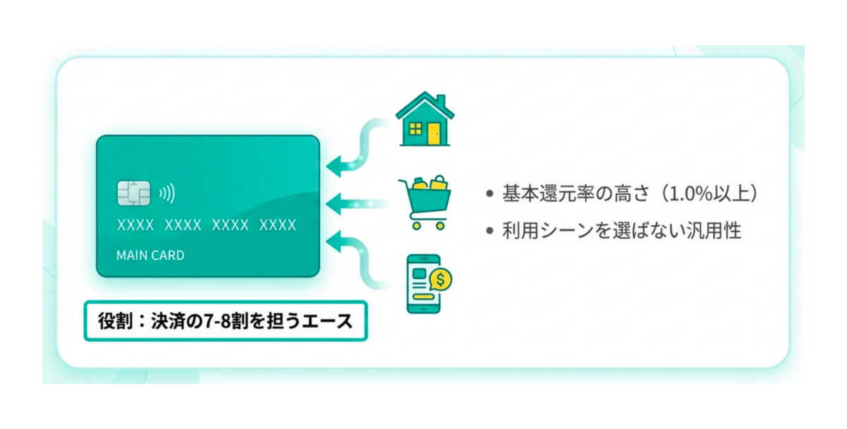 メインカードの役割