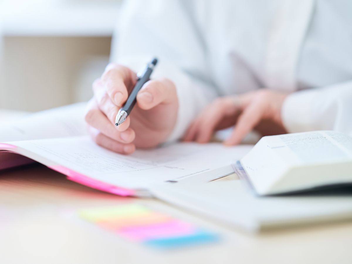 勉強している様子