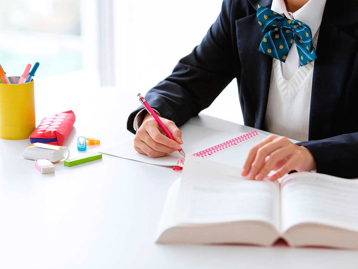 勉強している学生の画像