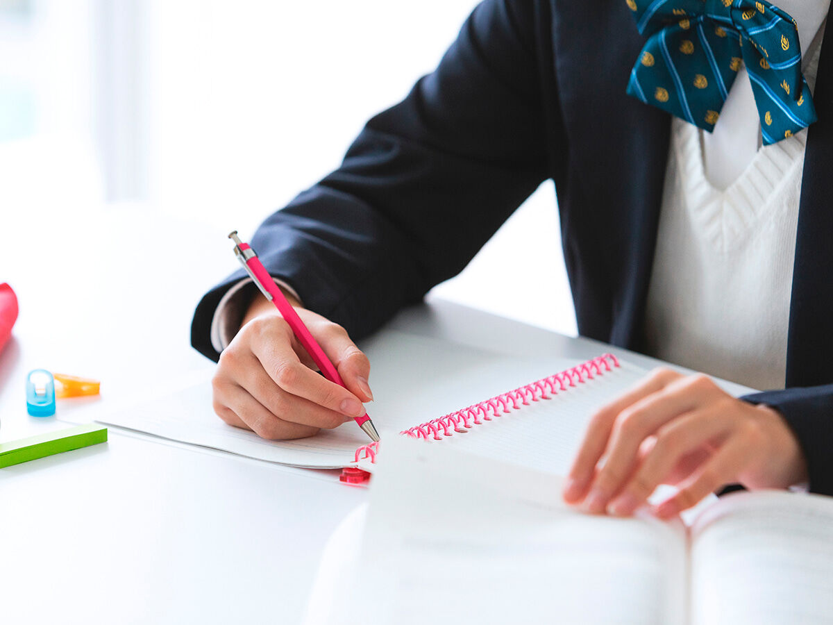 勉強している学生の画像